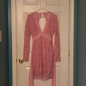 Tight Pink Homecoming Dress